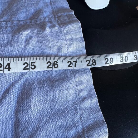 Eileen Fisher Woman 1X Light Blue 100% Linen Blouse Made in USA Relaxed Fit - Picture 4 of 8